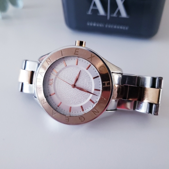 ARMANI EXCHANGE Two  Tone Ladies Watch - Picture 8 of 14